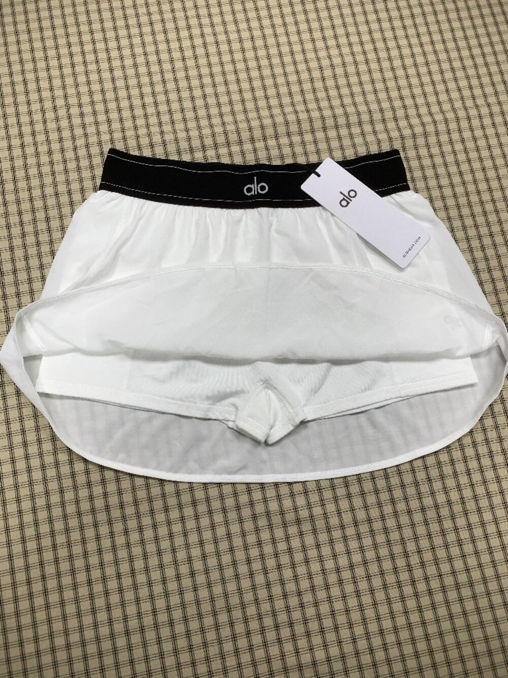 🔥White Alo Yoga Match Point Women's Mini Skirt with Tags🏷 - Picture 7 of 8